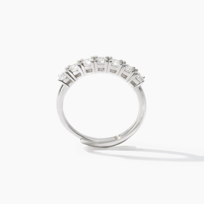 Mabina - Anello Veretta Con Zirconi - Argento 925 - Zirconi