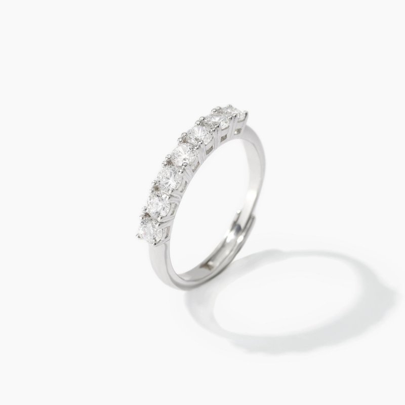 Mabina - Anello Veretta Con Zirconi - Argento 925 - Zirconi