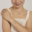 Mabina - Bracciale Con Lucchetto Cuore Segreto - Argento 925 - Oro 18K