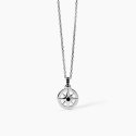 Mabina - Collana In Argento Con Rosa Dei Venti - Uomo - Argento 925