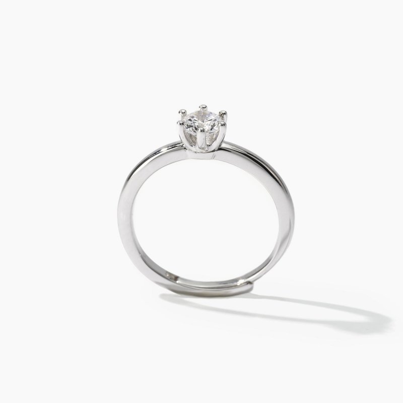 Mabina - Anello Solitaire - Argento - Zircone
