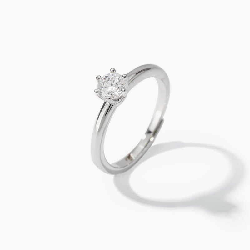 Mabina - Anello Solitaire - Argento - Zircone