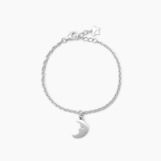 Mabina - Bracciale Argento Con Luna - Misura Regolabile