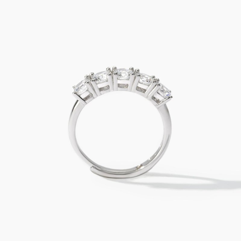 Mabina - Anello Veretta - Argento - Zirconi