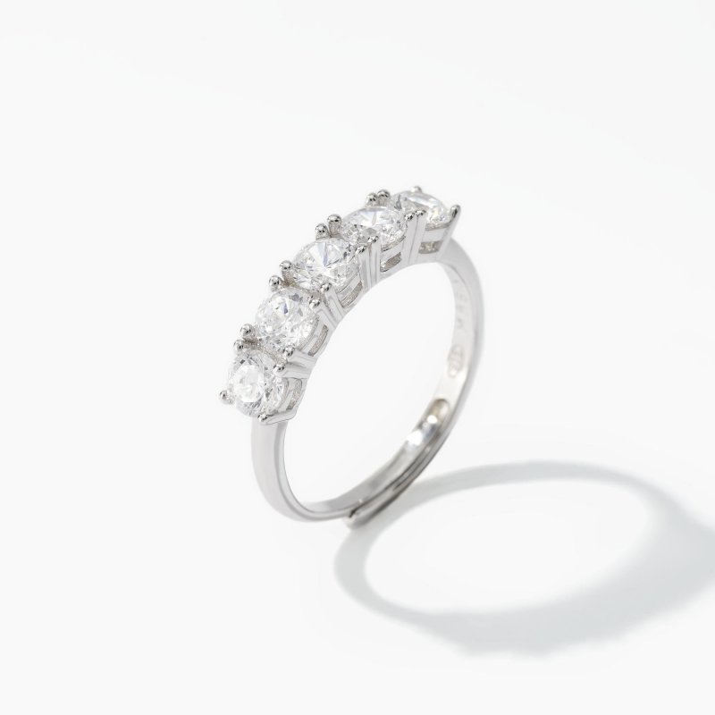 Mabina - Anello Veretta - Argento - Zirconi