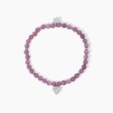 Mabina - Bracciale Elastico - Tormalina - Cuore Pendente