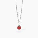 Mabina - Girocollo In Argento Con Coccinella Fortunella - Argento - Coccinella