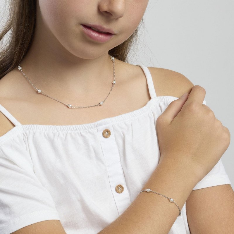 Mabina - Girocollo In Argento Con Perle - Dream Stone