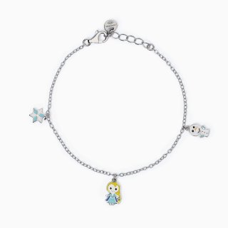 Mabina - Bracciale Da Bambina - Ciondoli Neve - Regolabile