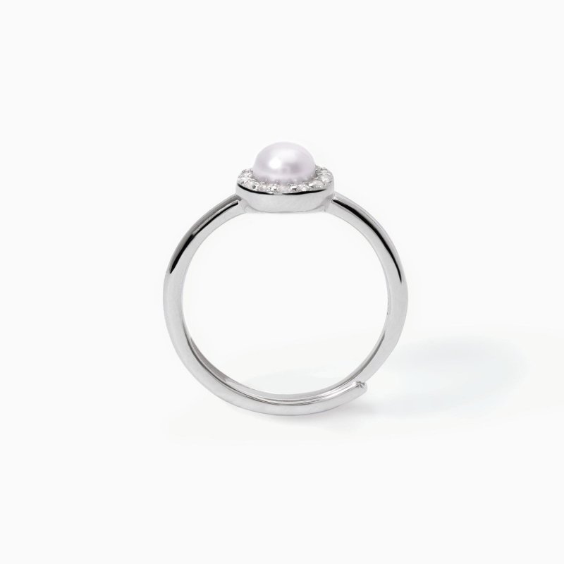 Mabina - Anello Con Perla Milanesienne - Argento - Perla