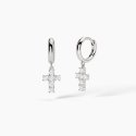 Mabina - Orecchini A Cerchio Con Pendente - Argento 925 - Zirconi