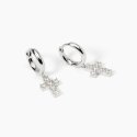 Mabina - Orecchini A Cerchio Con Pendente - Argento 925 - Zirconi