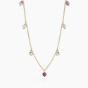 Mabina - Collana Con Tormalina Viva La Vida - Argento - Oro 18K