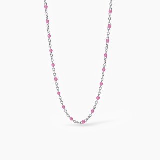 Mabina - Girocollo In Argento - Inserti Smaltati Rosa