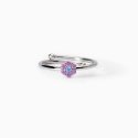 Mabina - Anello Da Bambina Con Fiore - Argento - Tormalina