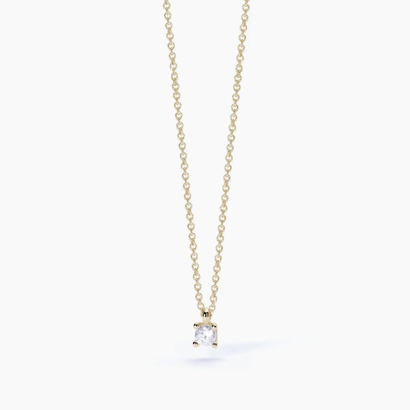 Mabina - Girocollo Con Punto Luce Shiny - Argento - Zirconi