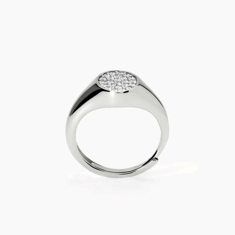 Mabina - Anello Chevalier Con Zirconi - Argento - Zirconi
