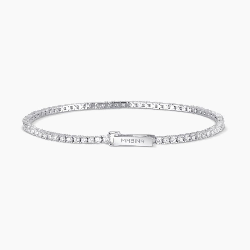 Mabina - Bracciale Tennis Con Zirconi - Argento - Zirconi
