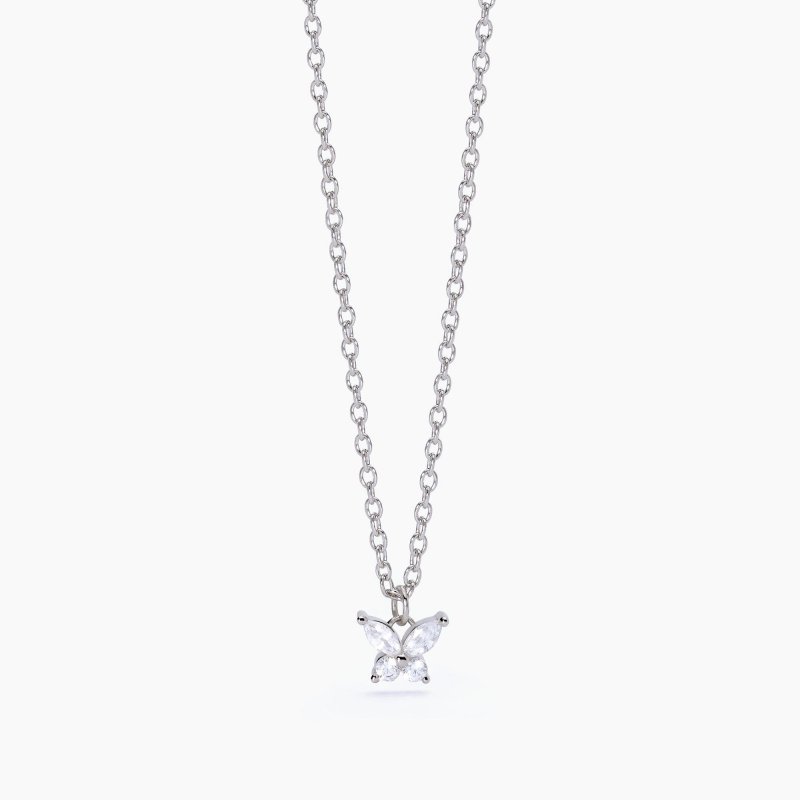 Mabina - Girocollo In Argento - Zirconi Bianchi - Secret Garden