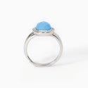 Mabina - Anello In Argento Con Pietra Turchese - Diva