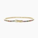 Mabina - Bracciale Tennis Dorato - Zirconi Multicolor