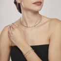Mabina - Bracciale Tennis Dorato - Zirconi Multicolor