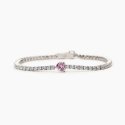 Mabina - Bracciale Tennis Con Zircone Rosa - Argento 925 - Zirconi