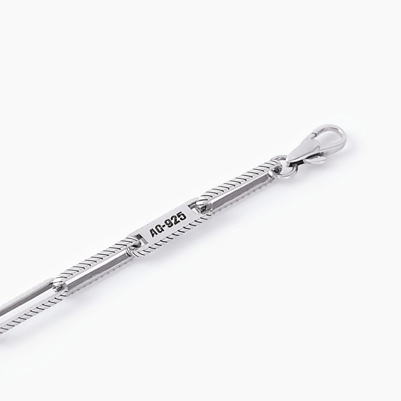 Mabina - Bracciale Boss - Maglie Ovali - Argento