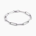 Mabina - Bracciale Boss - Maglie Ovali - Argento