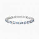 Mabina - Bracciale Con Acquamarina Sintetica - Argento - Zirconi