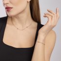 Mabina - Bracciale Con Cuori E Zirconi Sky Love - Argento 925 - Oro Rosa