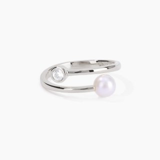 Mabina - Anello Giselle - Argento 925 - Perla Coltivata