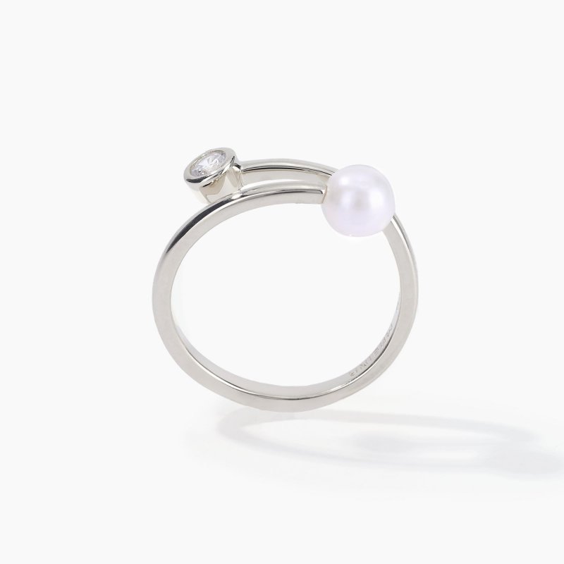 Mabina - Anello Giselle - Argento 925 - Perla Coltivata