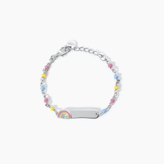 Mabina - Bracciale Personalizzabile Arcobaleno - Argento 925 - Smalto
