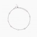 Mabina - Bracciale In Argento Con Stelle - Regolabile - Zirconi