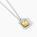 Mabina - Girocollo In Argento Con Zircone Lemon - Desiderio Infinito