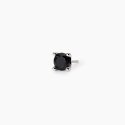 Mabina - Orecchino Uomo Con Zircone Nero - Argento - Zircone