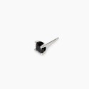 Mabina - Orecchino Uomo Con Zircone Nero - Argento - Zircone