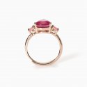 Mabina - Anello Con Fusion Stone Rosa Santorini - Argento - Oro Rosa