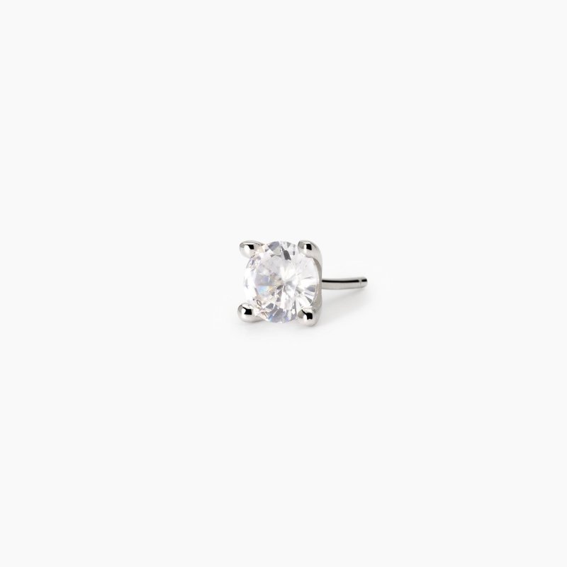 Mabina - Orecchino Uomo Con Zircone - Argento 925 - Zircone