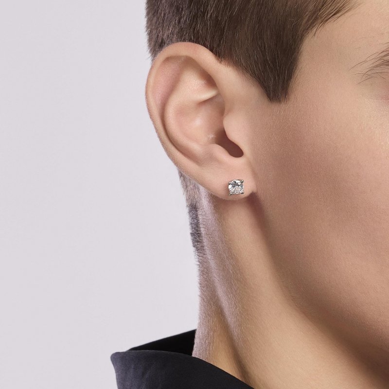 Mabina - Orecchino Uomo Con Zircone - Argento 925 - Zircone