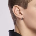 Mabina - Orecchino Uomo Con Zirconi Monomania - Argento - Zirconi
