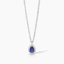 Mabina - Girocollo In Argento Con Zaffiro Sintetico - Cool Or Rétro?