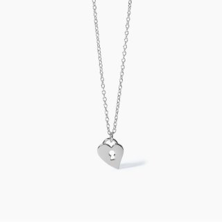 Mabina - Girocollo Con Lucchetto Cuore Segreto - Argento 925