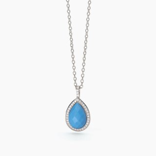 Mabina - Girocollo In Argento Con Turchese - Diva