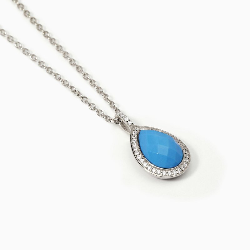 Mabina - Girocollo In Argento Con Turchese - Diva