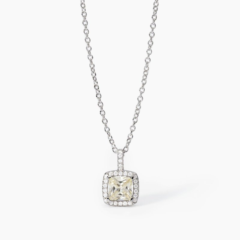 Mabina - Girocollo In Argento Con Zirconi - Lemon Cool