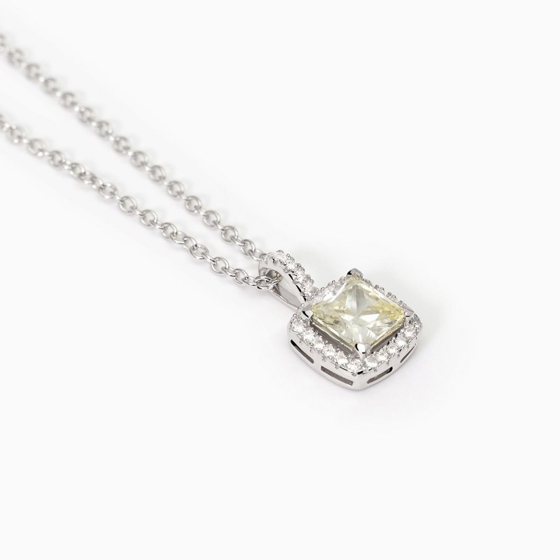 Mabina - Girocollo In Argento Con Zirconi - Lemon Cool