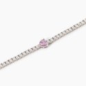 Mabina - Bracciale Tennis Con Zircone Rosa - Argento 925 - Zirconi