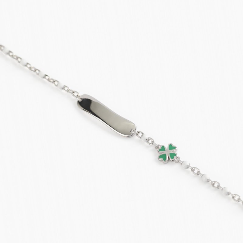 Mabina - Bracciale Lucky-Tag - Argento - Smalto